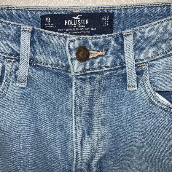 Hollister Curvy Ultra High Rise Mom Jeans size 28 - Picture 6 of 8